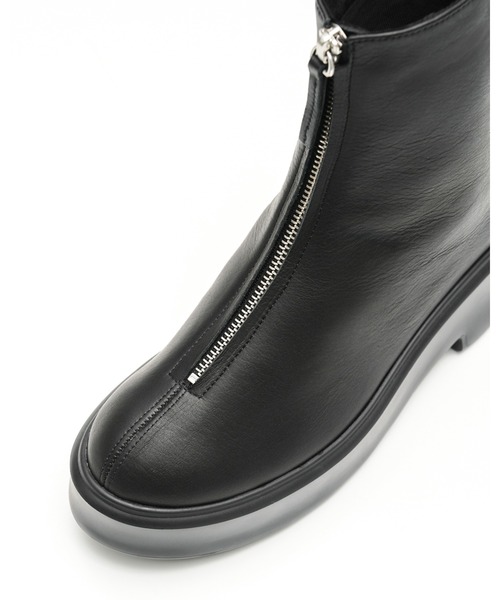 Emma Francis（エマフランシス）の「ラウンドトゥ ボリュームソール フロントジップブーツ（ブーツ・レディース・グレー/ブラック/ダークブラック/ブラウン・S/M/L）」の21枚目の写真