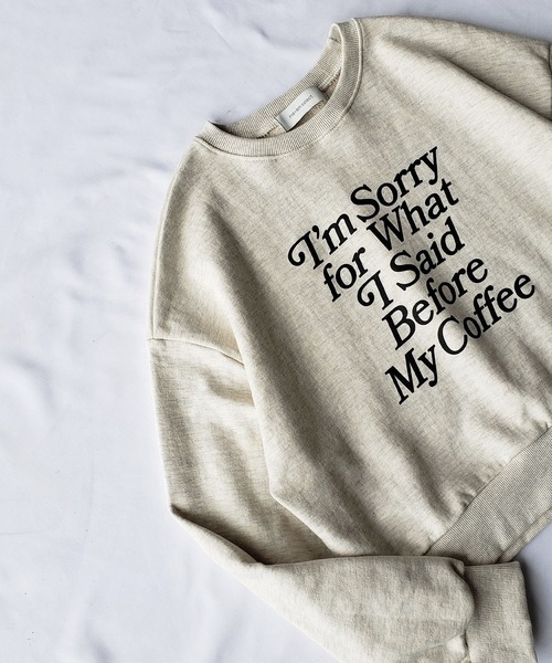 me+em select（ミームセレクト）の「レタリングロゴスウェットトレーナー【韓国製】（スウェット・レディース・パープル/ベージュ/ボルドー・FREE）」の17枚目の写真