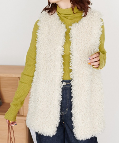 DISCOAT（ディスコート）の「袖口ボタンリブタートルネックプルオーバー（ニット/セーター・レディース・ブラック/ダークグリーン/グレー/オレンジ/アイボリー/ブルー/グリーン系その他/ピンク・FREE）」の13枚目の写真