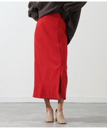 Settimissimo | ブラッシュツイルフロントスリットスカート(スカート)