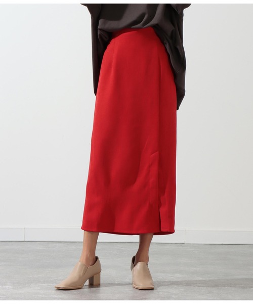 Settimissimo（セッティミッシモ）の「ブラッシュツイルフロントスリットスカート（スカート・レディース・ブルー/レッド・M）」の11枚目の写真