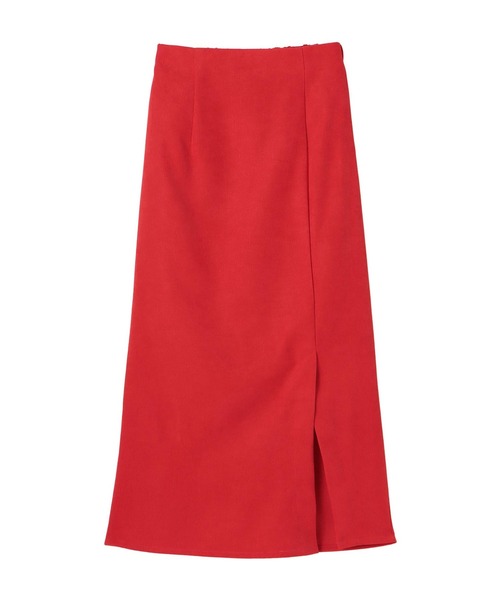 Settimissimo（セッティミッシモ）の「ブラッシュツイルフロントスリットスカート（スカート・レディース・ブルー/レッド・M）」の4枚目の写真