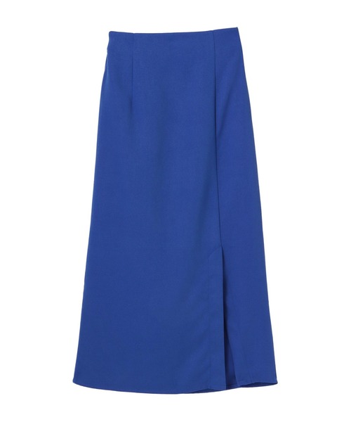 Settimissimo（セッティミッシモ）の「ブラッシュツイルフロントスリットスカート（スカート・レディース・ブルー/レッド・M）」の3枚目の写真