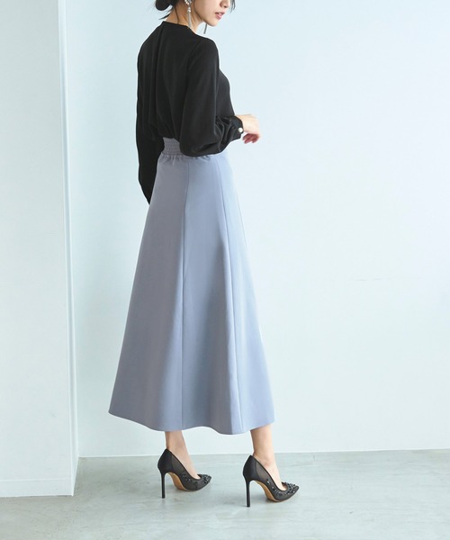 RUIRUE BOUTIQUE(ルイルエブティック)の「ロングフレアスカート(スカート・レディース・ブラック/ブルーグレー/サンドグレー・マルチサイズ)」の16枚目の写真