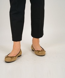 【FABIO RUSCONI/ファビオ ルスコーニ】レザー バレエシューズ フラット アニマル柄