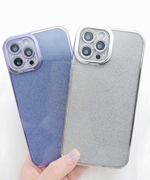 セール】メタルフレームグリッター ラメiPhoneケース