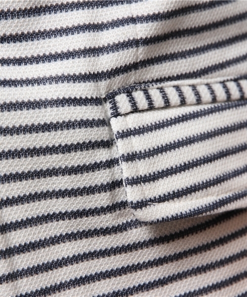 VENCEEXCHANGE（ヴァンスエクスチェンジ）の「鹿の子テーラード7分丈ジャケット        （テーラードジャケット・メンズ・オフホワイト/ネイビー・LARGE/MEDIUM/SMALL）」の13枚目の写真