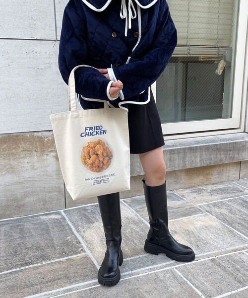 FREDY&GLOSTER(フレディアンドグロスター)の「【ネネチキン×FG】コラボトートバッグ(トートバッグ・レディース・ホワイト系その他/レッド系その他/ブルー系その他・FREE)」の10枚目の写真