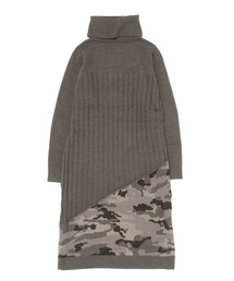 AVIREX | TURTLE SWITCHING CANO KNIT ONEPIECE/ タートルスウィッチングカモニットワンピース(ワンピース)