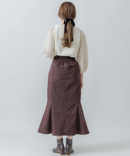 flower（フラワー）の「ウィンターブルームトップ（Tシャツ/カットソー・レディース・ブラック/アイボリー・FREE）」の15枚目の写真