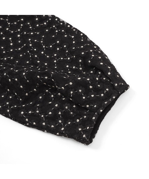 flower（フラワー）の「ウィンターブルームトップ（Tシャツ/カットソー・レディース・ブラック/アイボリー・FREE）」の17枚目の写真