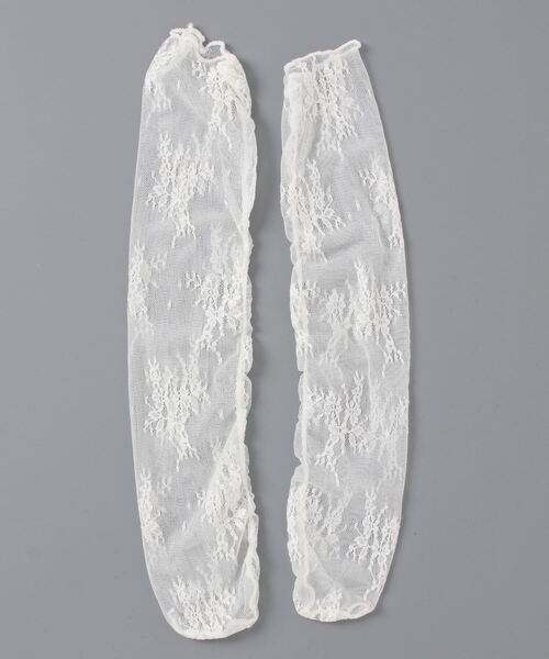 ap retro（アプレトロ）の「フラワーシアーチュールソックス（ソックス/靴下・レディース・ホワイト/ブラック・FREE）」の4枚目の写真