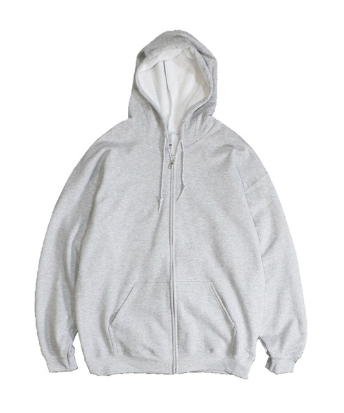 C.E.L.STORE(セルストア)の「GILDAN/ギルダン 8OZ FULL-ZIP HOODIE フルジップフーディユニセックス(パーカー・メンズ・ホワイト/ネイビー/パープル/ブラック/ヘザーグレー/ダークブラウン/グリーン・LARGE/XX-LARGE/X-LARGE/MEDIUM/SMALL)」の3枚目の写真