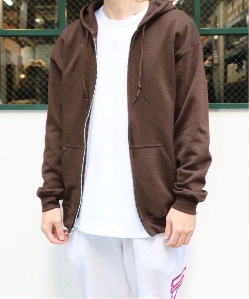 C.E.L.STORE(セルストア)の「GILDAN/ギルダン 8OZ FULL-ZIP HOODIE フルジップフーディユニセックス(パーカー・メンズ・ホワイト/ネイビー/パープル/ブラック/ヘザーグレー/ダークブラウン/グリーン・LARGE/XX-LARGE/X-LARGE/MEDIUM/SMALL)」の22枚目の写真