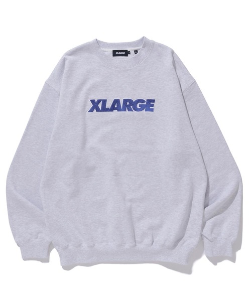 XLARGE(エクストララージ)の「STANDARD LOGO CREWNECK SWEAT(スウェット・メンズ・パープル/ネイビー/アッシュ/ブラック/グリーン・L/S/M/XL)」の2枚目の写真