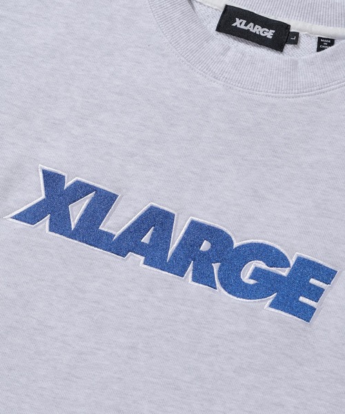 XLARGE(エクストララージ)の「STANDARD LOGO CREWNECK SWEAT(スウェット・メンズ・パープル/ネイビー/アッシュ/ブラック/グリーン・L/S/M/XL)」の8枚目の写真