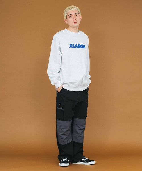 XLARGE(エクストララージ)の「STANDARD LOGO CREWNECK SWEAT(スウェット・メンズ・パープル/ネイビー/アッシュ/ブラック/グリーン・L/S/M/XL)」の16枚目の写真