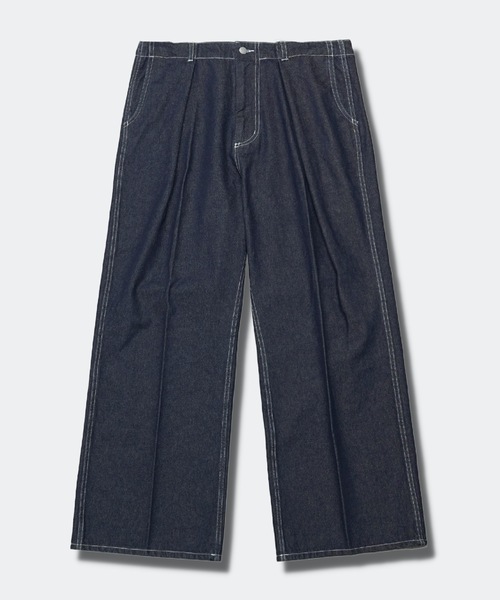 COLIN（コリン）の「COLIN:Peter 1TUCK WIDE FLARED REVERSE POCKET DENIM PANTS / Peter 1タック ワイド フレア リバースポケット デニム パンツ（デニムパンツ・メンズ・ブラック/ライトインディゴブルー/インディゴブルー/ホワイト・M/L）」の6枚目の写真