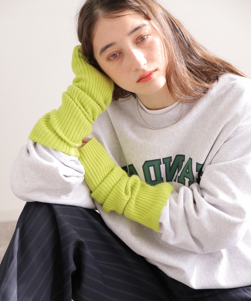 JOURNAL STANDARD（ジャーナルスタンダード）の「CRADUS ファーニットアームウォーマー（アームカバー・レディース・ホワイト/ブラウン/グリーン/ベージュ/ネイビー/イエロー/オレンジ/ブルー系その他・FREE）」の18枚目の写真