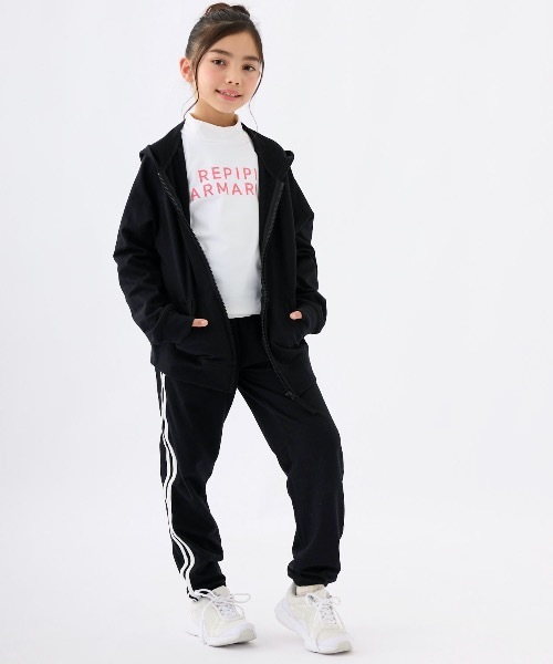 repipi armario（レピピ アルマリオ）の「【repipi armario / レピピアルマリオ】キッズスウェットパンツ（スウェットパンツ・キッズ・ブラック/サックスブルー/杢グレー/パープル・140/150/160/170）」の19枚目の写真
