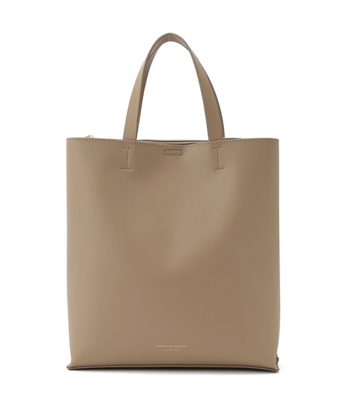 ROPE' PICNIC（ロペピクニック）の「A4対応/リサイクル合皮軽量前後アシンメトリートート＆ショルダーバッグ（トートバッグ・レディース・ブラック/ダークグリーン/ダークブラウン/ベージュ・FREE）」の10枚目の写真