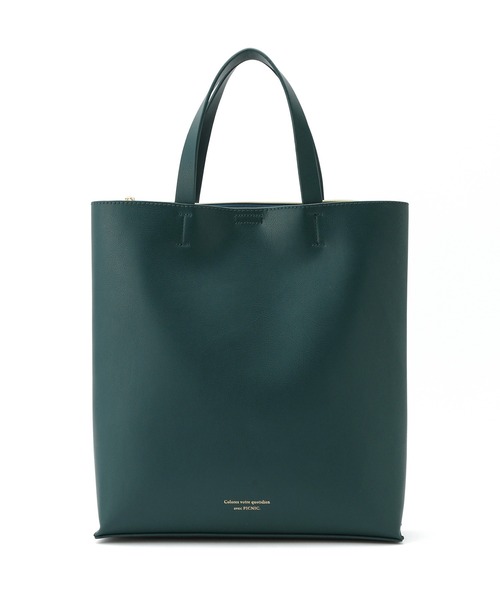 ROPE' PICNIC（ロペピクニック）の「A4対応/リサイクル合皮軽量前後アシンメトリートート＆ショルダーバッグ（トートバッグ・レディース・ブラック/ダークグリーン/ダークブラウン/ベージュ・FREE）」の15枚目の写真