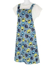 NAIGAI（ナイガイ）の「HOUSE WEAR STUDIO 撥水加工 綿100％ 30ツイル りんごと綿毛柄 バッククロス エプロン 70372187（エプロン）」