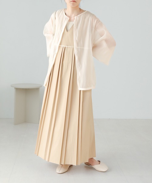 Bab（バブ）の「【ちょこび×Bab】ボウタイ付き2WAYシアーボリュームブラウス（シャツ/ブラウス・レディース・ライトグリーン/ピンク/オフホワイト・M）」の7枚目の写真