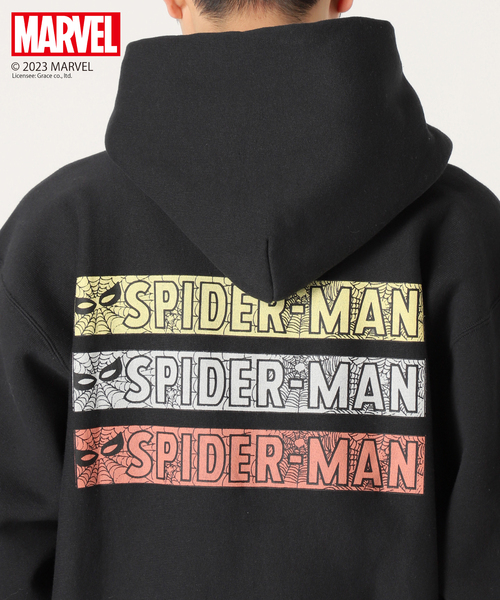 Champion(チャンピオン)の「【SPIDER-MAN】CHAMPION 別注リバースウィーブ スウェットパーカー(パーカー・メンズ・アイボリー/ブラック・LARGE/MEDIUM/X-LARGE)」の14枚目の写真