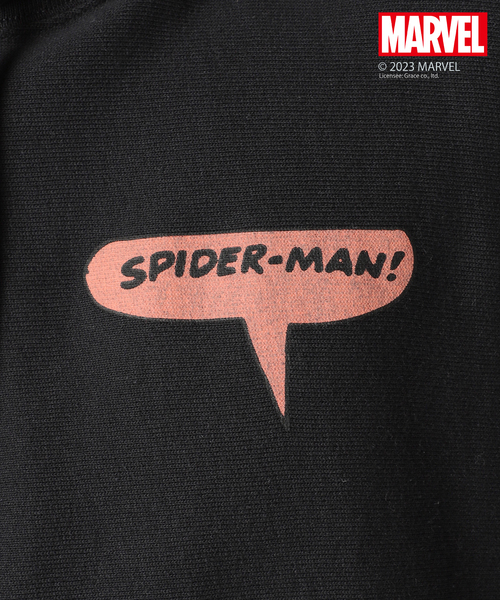 Champion(チャンピオン)の「【SPIDER-MAN】CHAMPION 別注リバースウィーブ スウェットパーカー(パーカー・メンズ・アイボリー/ブラック・LARGE/MEDIUM/X-LARGE)」の21枚目の写真
