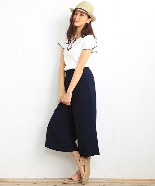 B:MING by BEAMS(ビーミングバイビームス)の「ビーミング by ビームス / バギーパンツ(その他パンツ・レディース・ホワイト/ブラウン系その他/ネイビー・SMALL/LARGE/MEDIUM)」の4枚目の写真