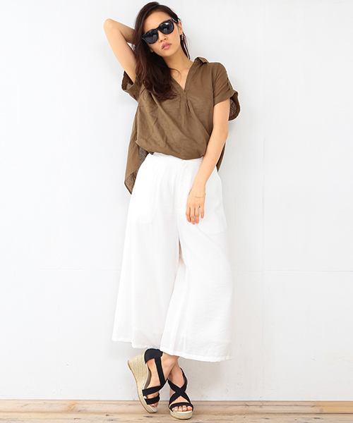 B:MING by BEAMS(ビーミングバイビームス)の「ビーミング by ビームス / バギーパンツ(その他パンツ・レディース・ホワイト/ブラウン系その他/ネイビー・SMALL/LARGE/MEDIUM)」の21枚目の写真