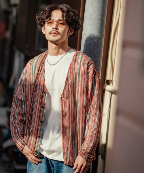 improves（インプローブス）の「【improves】マルチレース 透かし カーディガン（カーディガン/ボレロ・メンズ・ブラック/レッド/ネイビー・MEDIUM/LARGE）」の18枚目の写真