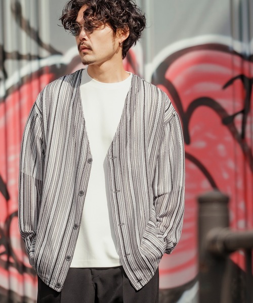 improves（インプローブス）の「【improves】マルチレース 透かし カーディガン（カーディガン/ボレロ・メンズ・ブラック/レッド/ネイビー・MEDIUM/LARGE）」の22枚目の写真
