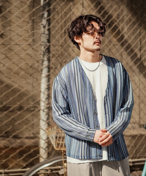 improves（インプローブス）の「【improves】マルチレース 透かし カーディガン（カーディガン/ボレロ・メンズ・ブラック/レッド/ネイビー・MEDIUM/LARGE）」の20枚目の写真