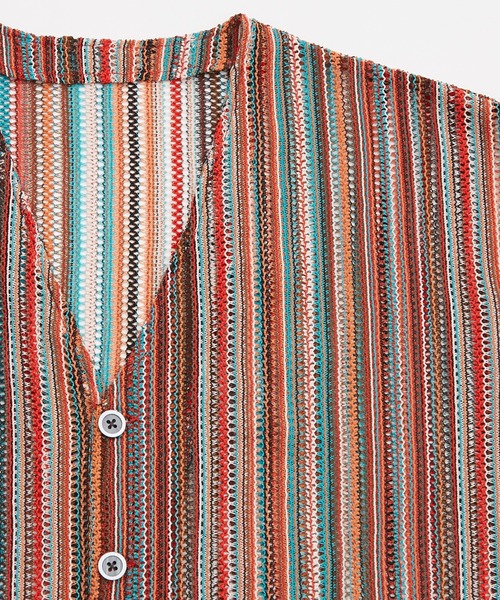 improves（インプローブス）の「【improves】マルチレース 透かし カーディガン（カーディガン/ボレロ・メンズ・ブラック/レッド/ネイビー・MEDIUM/LARGE）」の14枚目の写真