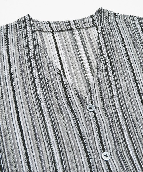 improves（インプローブス）の「【improves】マルチレース 透かし カーディガン（カーディガン/ボレロ・メンズ・ブラック/レッド/ネイビー・MEDIUM/LARGE）」の21枚目の写真