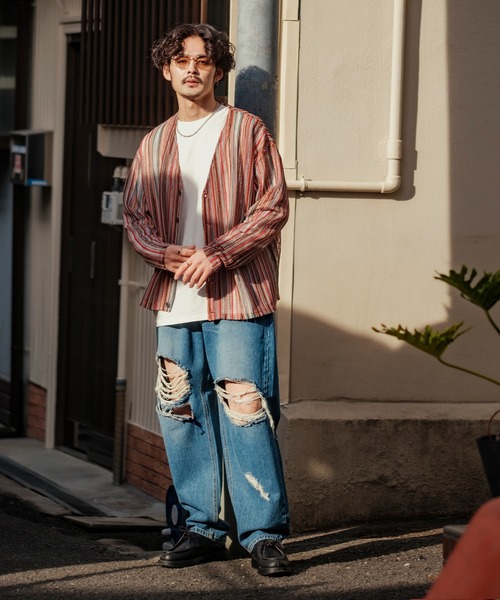 improves（インプローブス）の「【improves】マルチレース 透かし カーディガン（カーディガン/ボレロ・メンズ・ブラック/レッド/ネイビー・MEDIUM/LARGE）」の12枚目の写真