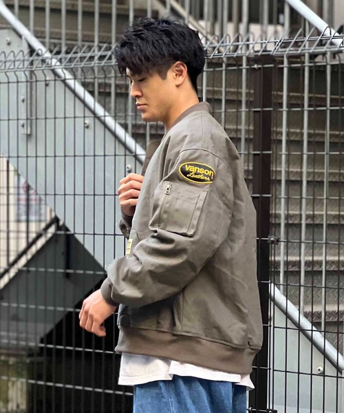 VANSON（ヴァンソン）の「VANSON/バンソン.SKOOKUM/スクーカム ダックボンバージャケット（その他アウター・メンズ・ブラック/カーキ・M/L）」の4枚目の写真