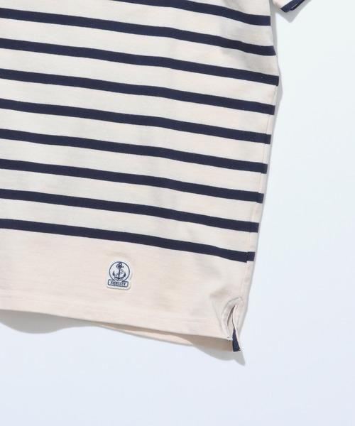 FIDELITY（フィデリティ）の「PANEL BORDER S/S POLO / パネルボーダー半袖ポロシャツ（ポロシャツ・メンズ・A/ダークグリーン/オフホワイト・LARGE/MEDIUM/X-LARGE）」の7枚目の写真