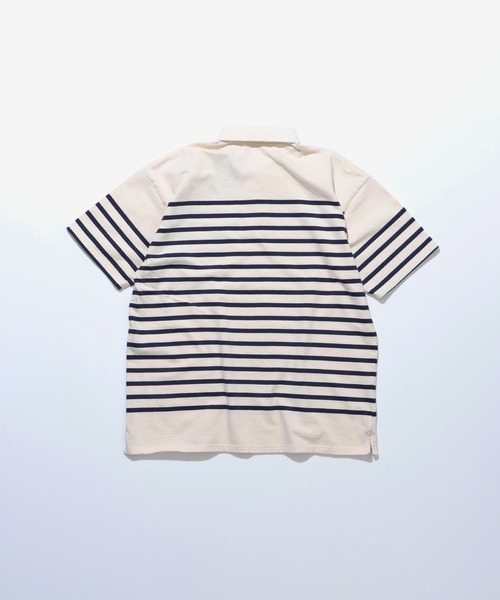 FIDELITY（フィデリティ）の「PANEL BORDER S/S POLO / パネルボーダー半袖ポロシャツ（ポロシャツ・メンズ・A/ダークグリーン/オフホワイト・LARGE/MEDIUM/X-LARGE）」の10枚目の写真