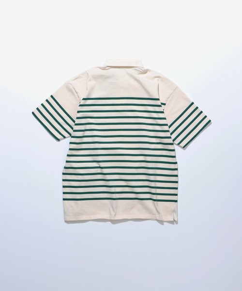 FIDELITY（フィデリティ）の「PANEL BORDER S/S POLO / パネルボーダー半袖ポロシャツ（ポロシャツ・メンズ・A/ダークグリーン/オフホワイト・LARGE/MEDIUM/X-LARGE）」の11枚目の写真