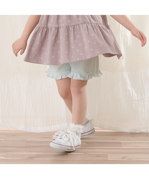 Lycee mine(リセマイン)の「【ふわふワッフル】フリルショートパンツ(その他パンツ・キッズ・ラベンダー/チャコール/ライトベージュ/ピンク/ミント・120cm/100cm/110cm/130cm/140cm)」の21枚目の写真