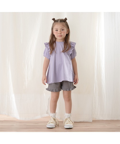Lycee mine(リセマイン)の「【ふわふワッフル】フリルショートパンツ(その他パンツ・キッズ・ラベンダー/チャコール/ライトベージュ/ピンク/ミント・120cm/100cm/110cm/130cm/140cm)」の16枚目の写真