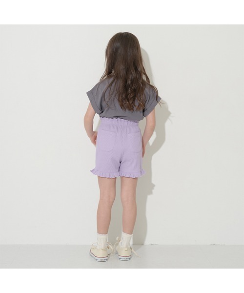 Lycee mine(リセマイン)の「【ふわふワッフル】フリルショートパンツ(その他パンツ・キッズ・ラベンダー/チャコール/ライトベージュ/ピンク/ミント・120cm/100cm/110cm/130cm/140cm)」の12枚目の写真