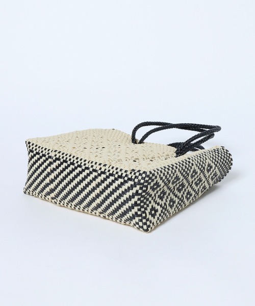 BARNYARDSTORM（バンヤードストーム）の「MEXICOメルカドバッグM（かごバッグ・レディース・ブラック/アイボリー/グリーン・FREE）」の21枚目の写真