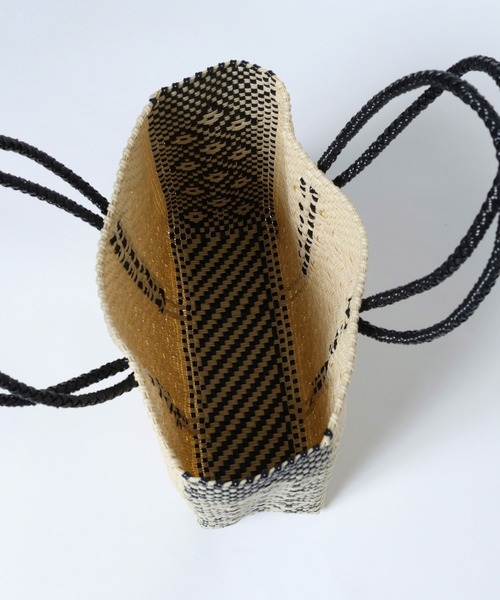 BARNYARDSTORM（バンヤードストーム）の「MEXICOメルカドバッグM（かごバッグ・レディース・ブラック/アイボリー/グリーン・FREE）」の16枚目の写真