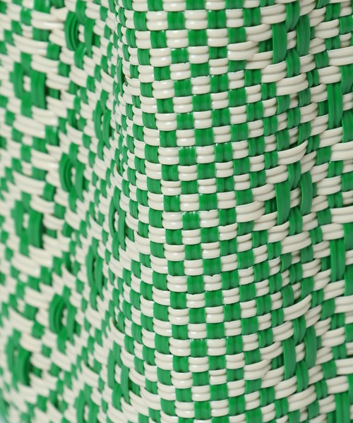 BARNYARDSTORM（バンヤードストーム）の「MEXICOメルカドバッグM（かごバッグ・レディース・ブラック/アイボリー/グリーン・FREE）」の14枚目の写真