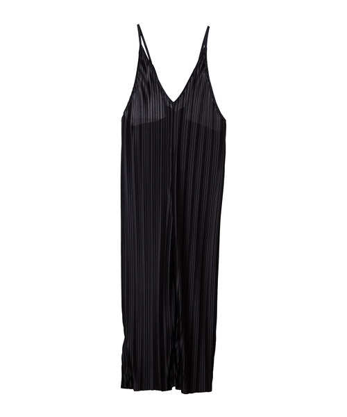 OSMOSIS（オズモーシス）の「ランダムプリーツオールインワン（つなぎ/オールインワン・レディース・ベージュ/ブラック/ライトベージュ・ONE SIZE）」の5枚目の写真