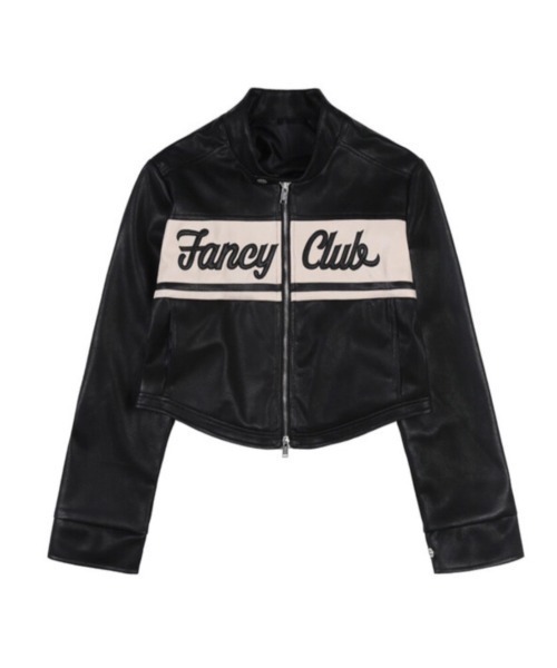 [NASTY FANCY CLUB] BIKER CROP JACKET /追跡付 NASTY FANCY CLUB] BIKER CROP JACKET /追跡付